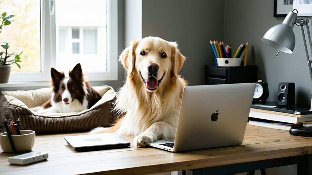 balancing work and dog care
