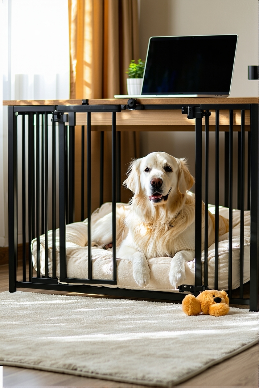 define work and dog areas