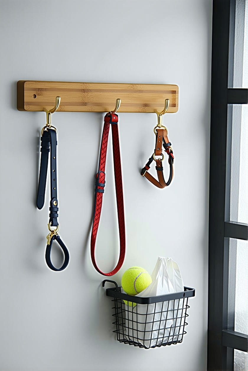 leash and collar organizer station