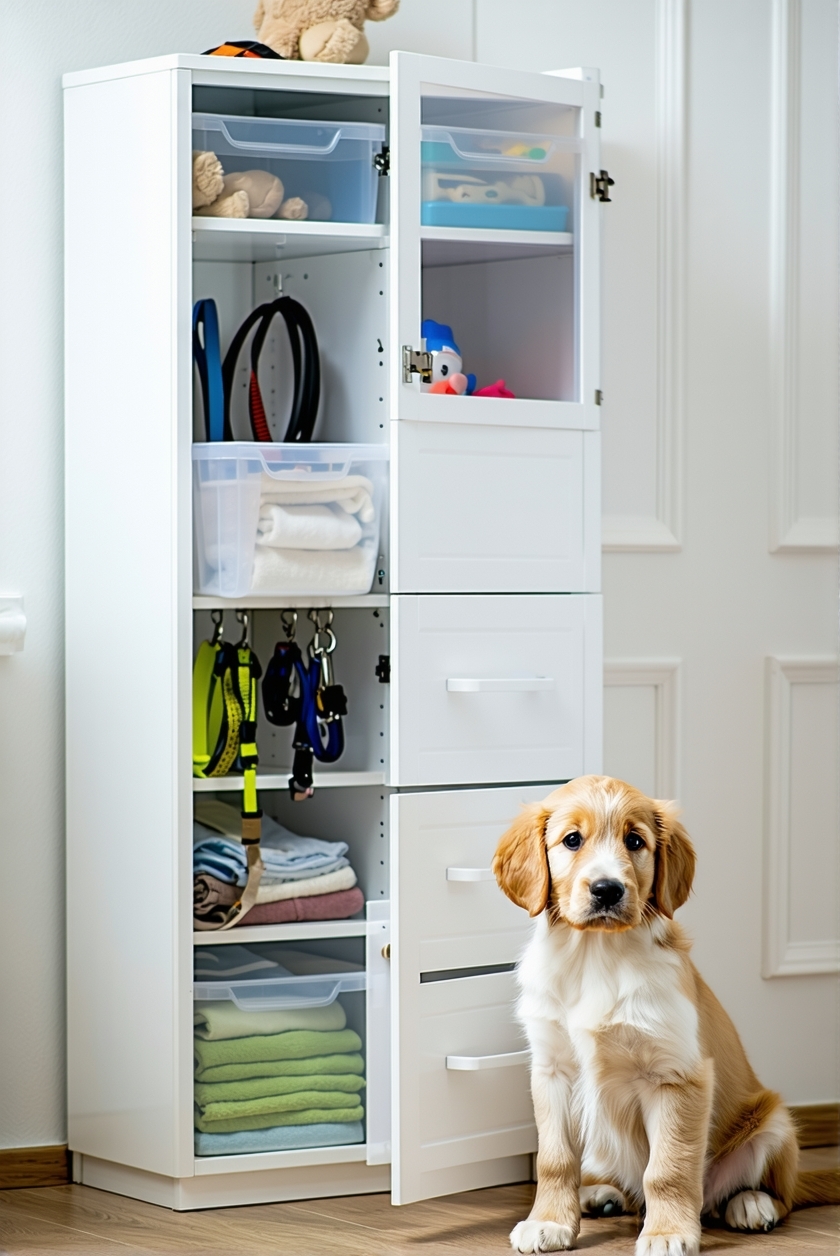 puppy growth storage options