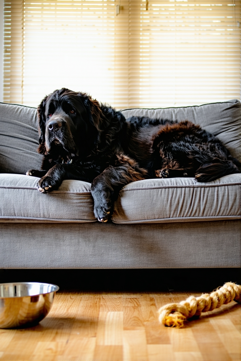 relaxed lifestyle of newfoundlands